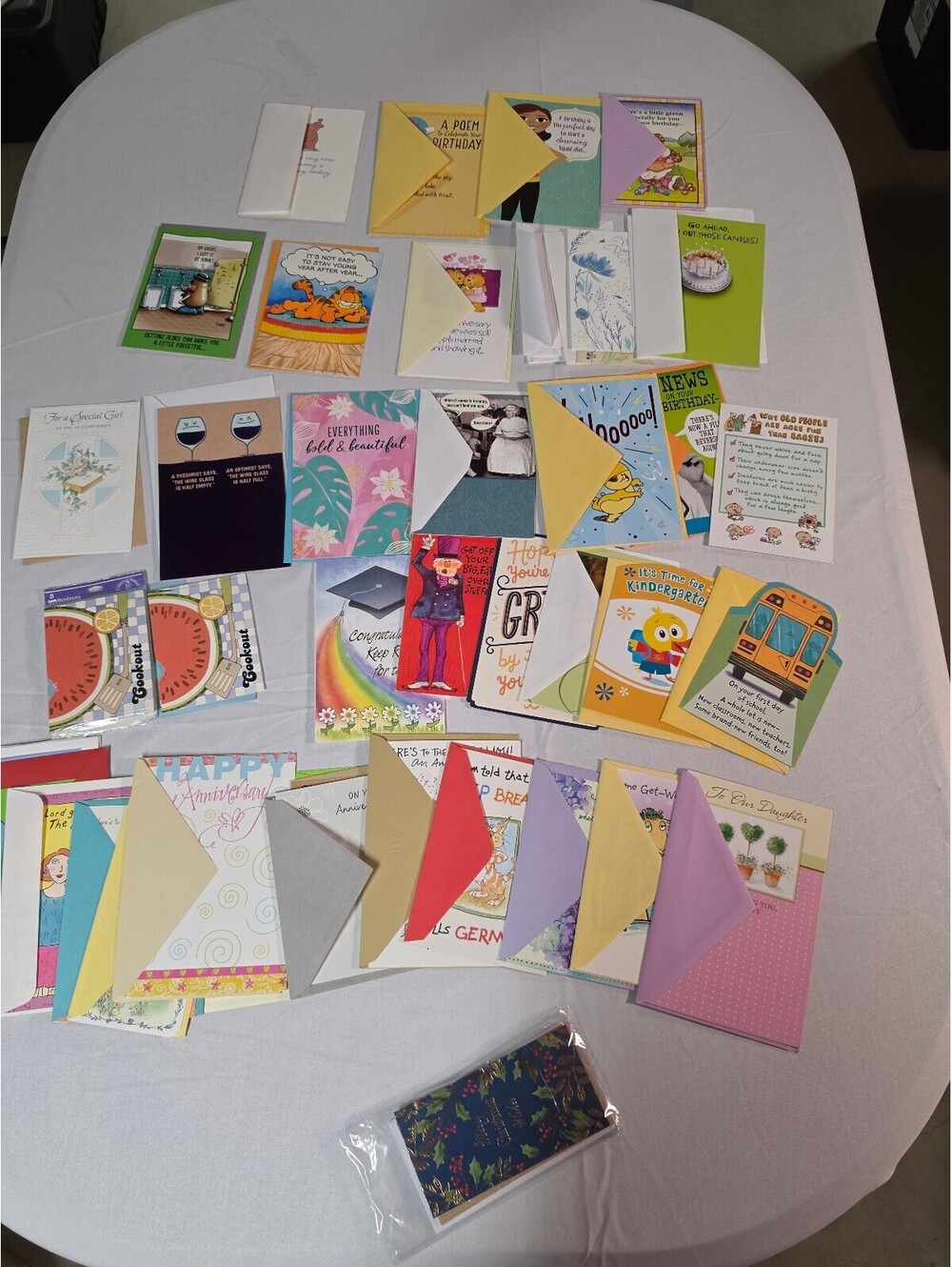 Hallmark Greeting Cards Lot 40+ Garfield Birthday Anniversary Graduation Mixed